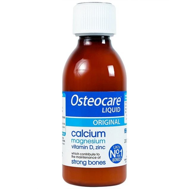  Dung dịch Osteocare Liquid Vitabiotics bổ sung canxi, magiê, vitamin D, kẽm giúp xương chắc khỏe (200ml) 