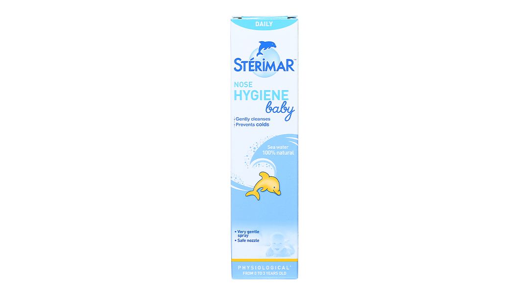  Dung dịch xịt mũi Stérimar Nose Hygiene And Comfor loại bỏ bụi bẩn niêm mạc mũi cho trẻ từ 0 - 3 tuổi (50ml) 