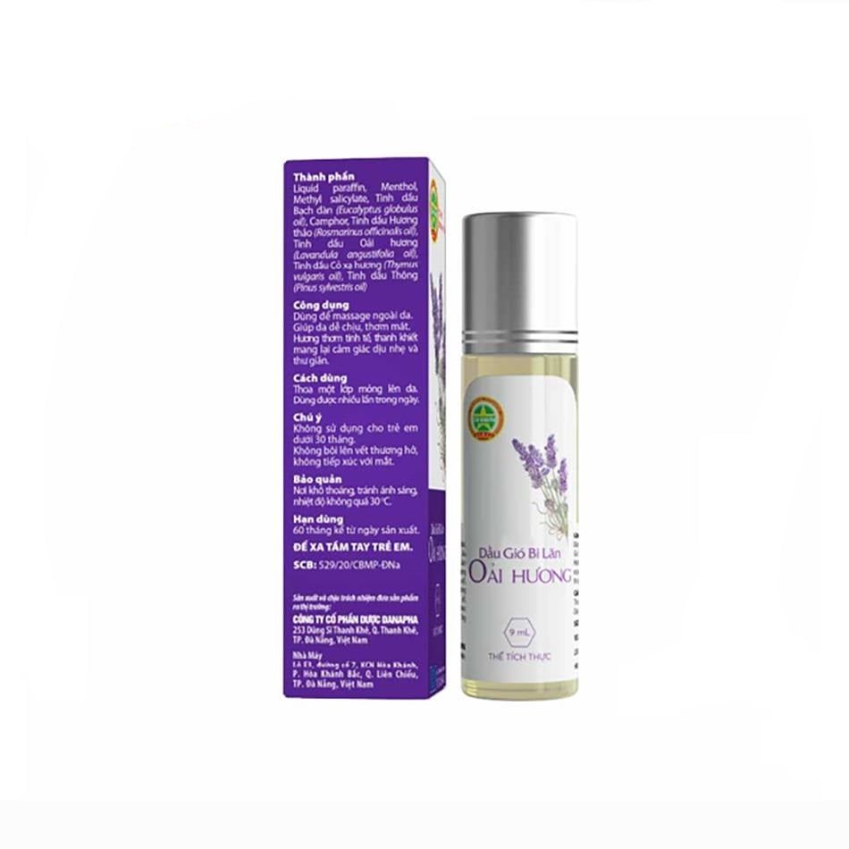  Dầu Gió Bi Lăn Hương Oải Hương Cao Sao Vàng STAR DANAPHA 9ML 