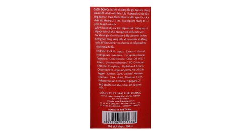  Dầu xả Thái Dương 3 hương hoa suôn mềm, óng ả, tự nhiên chai 200ml 