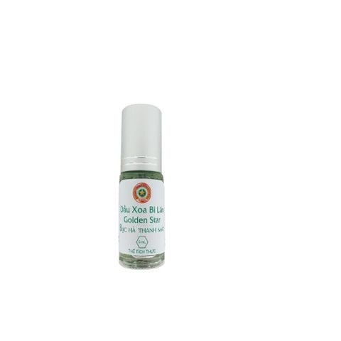  Dầu Xoa Bi Lăn Golden Star 5ml Bạc Hà Thanh Mát 