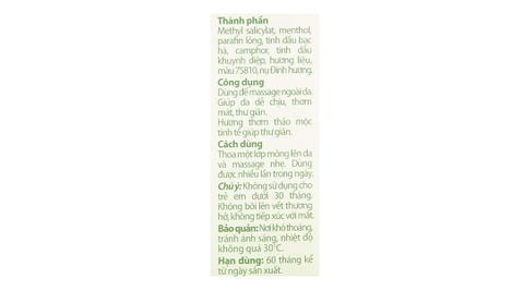 Dầu xoa bi lăn thảo mộc Clovy chai 9ml 