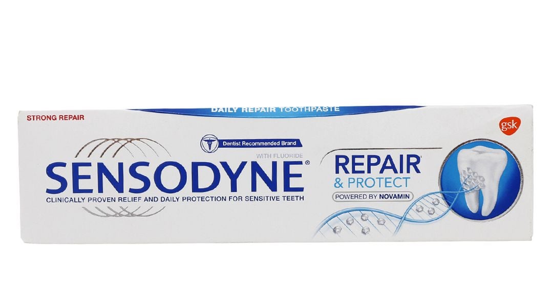  Kem đánh răng Sensodyne Repair And Protect Deep Repair Whitening giảm ê buốt răng, cơ chế phục hồi sâu (100g) 