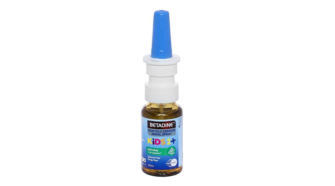  Xịt mũi Betadine Cold Defense Nasal Spray Kids 1+ 20ml dùng cho cảm cúm trẻ em 