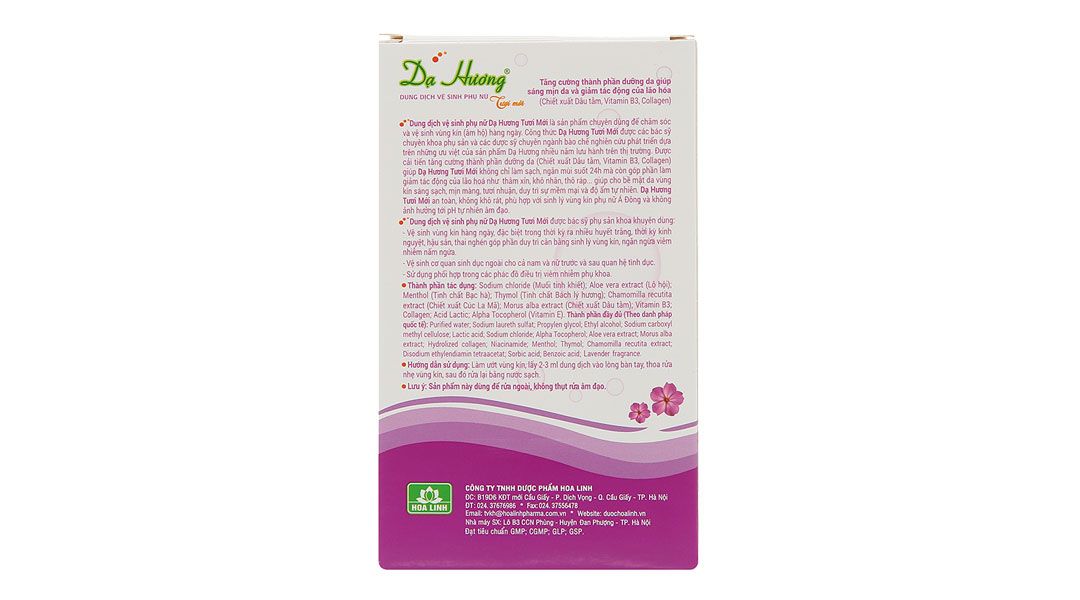  Dung dịch vệ sinh phụ nữ Dạ Hương Lavender Hoa Linh làm sạch vùng kín, ngăn mùi suốt 24h (100ml) 