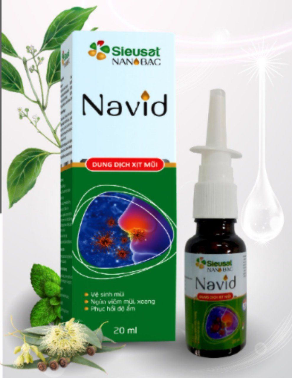  Dung dịch xịt mũi Sieusat Nano Bạc Navid 