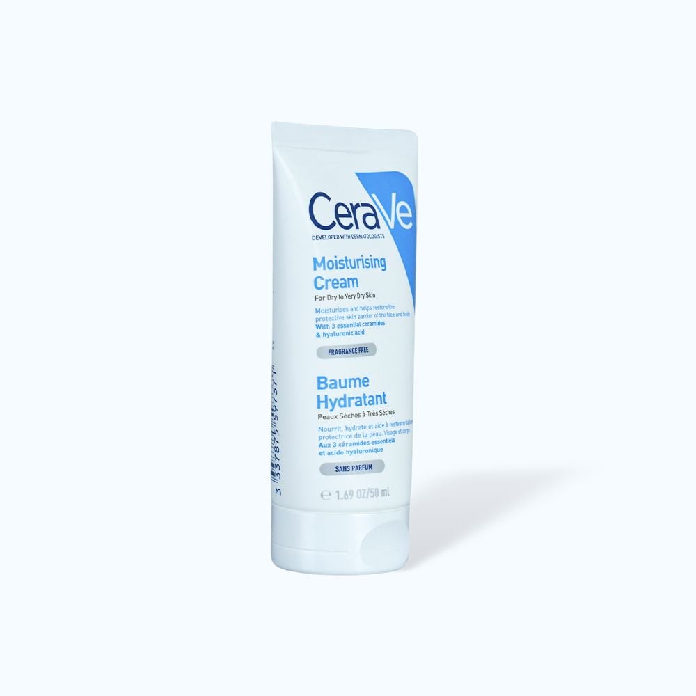  Kem dưỡng ẩm CeraVe Developed With Dermatologists Moisturising Cream dành cho da khô (50ml) 