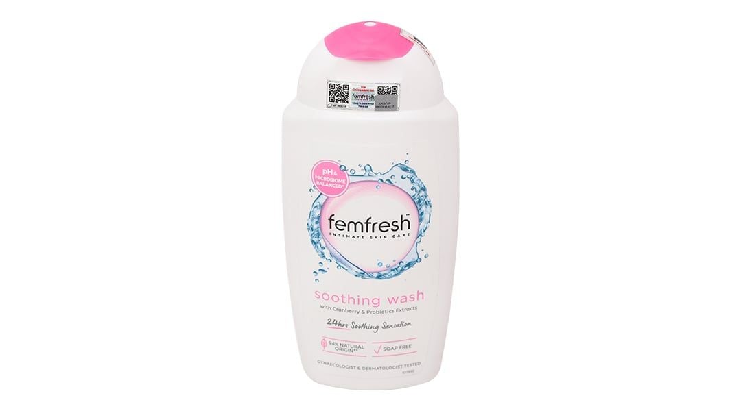  Dung dịch vệ sinh phụ nữ Femfresh Soothing Wash làm sạch, khử mùi hôi, làm thơm vùng kín (250ml) 