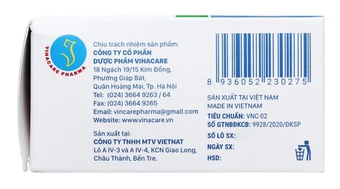  Viên ngậm Hobezut Vinacare không đường, giảm triệu chứng ho cảm (5 vỉ x 4 viên) 