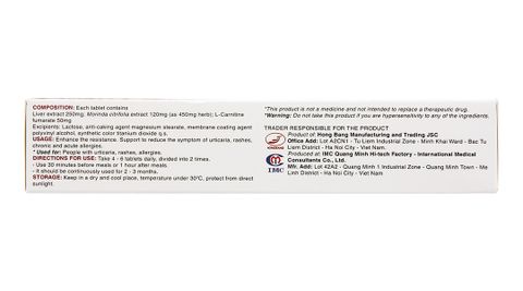  Viên uống Phụ Bì Khang NPJ tăng cường sức đề kháng, giảm triệu chứng mề đay, mẩn ngứa (3 vỉ x 10 viên) 