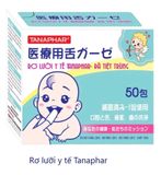  Gạc rơ lưỡi em bé tiệt trùng Tanaphar (hộp 50 cái) 