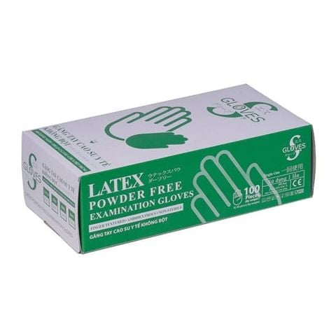  Găng tay y tế không bột sGloves Latex hộp 100 chiếc 