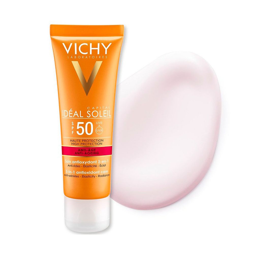  Kem chống nắng Vichy Idéal Soleil Anti-Age SPF50 bảo vệ da khỏi tác động có hại của ánh nắng mặt trời (50ml) 