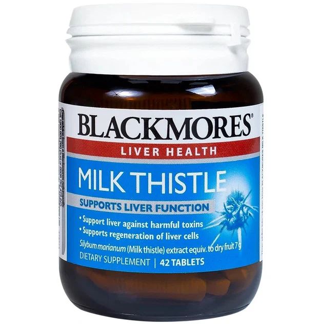  Viên uống Blackmores Milk Thistle hỗ trợ quá trình phục hồi tế bào gan, bảo vệ gan (42 viên) 