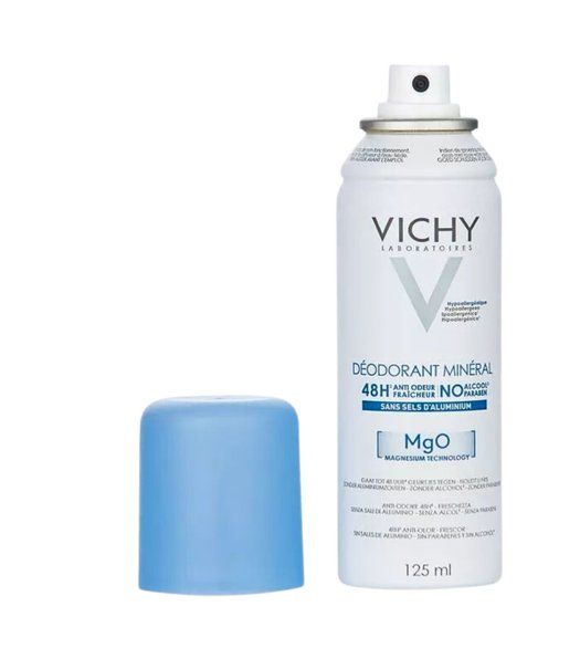  Xịt Khử Mùi Vichy Giữ Khô Thoáng Suốt 48 Giờ 125ml Deodorant Mineral 48H 