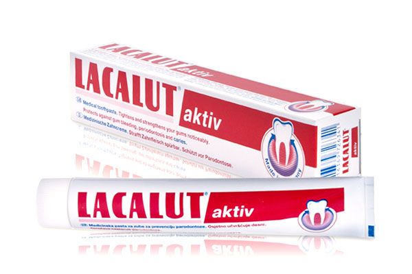  Kem đánh răng Lacalut Aktiv ngừa viêm nướu, loại bỏ mảng bám và tiêu diệt vi khuẩn (75ml) 