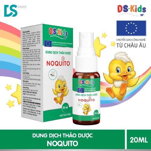  Dung Dịch Thảo Dược DS Kids DS-Noquito Làm Dịu & Bảo Vệ Da Bé Khỏi Muỗi Đốt Côn Trùng Cắn (Chai xịt 20ml) 