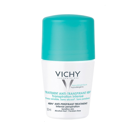  Lăn Khử Mùi Vichy Ngăn Mồ Hôi, Giữ Khô Thoáng Suốt 48H 50ml 
