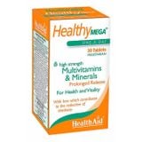  HealthAid Healthy Mega bổ sung vitamin hỗ trợ cải thiện sức đề kháng (lọ 30 viên) 