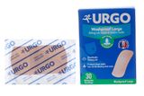  Băng cá nhân ít thấm nước Urgo Washproof Large bảo vệ vết thương khỏi nước (30 miếng) 