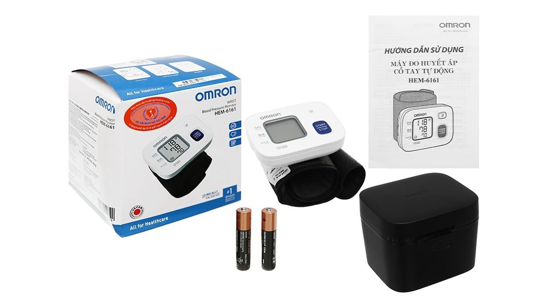  Máy đo huyết áp cổ tay tự động Omron HEM-6161 
