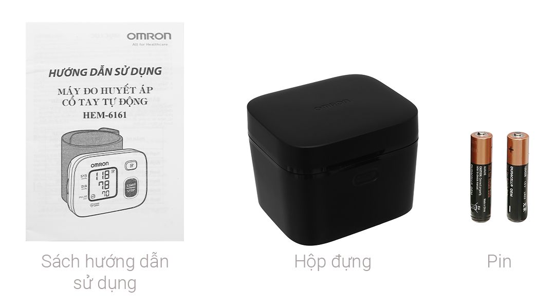  Máy đo huyết áp cổ tay tự động Omron HEM-6161 