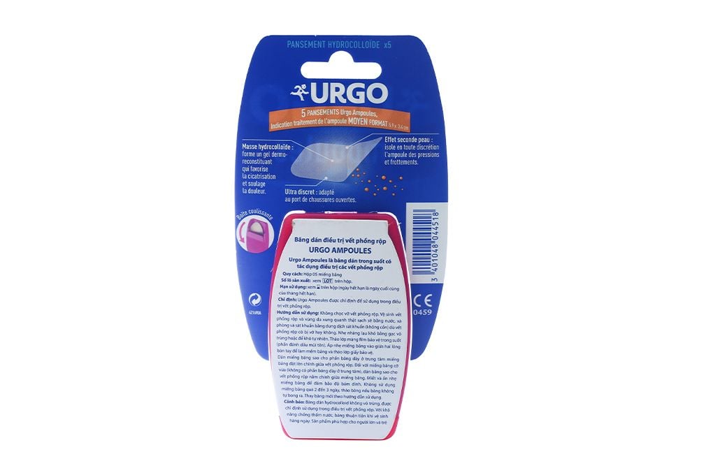  Miếng dán Urgo Ampoules hộp 5 miếng – Băng dán phồng rộp 