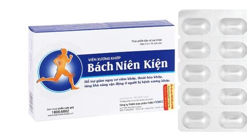  Viên xương khớp Bách Niên Kiện FOBIC hỗ trợ giảm nguy cơ viêm khớp, thoái hóa khớp (2 vỉ x 10 viên) 
