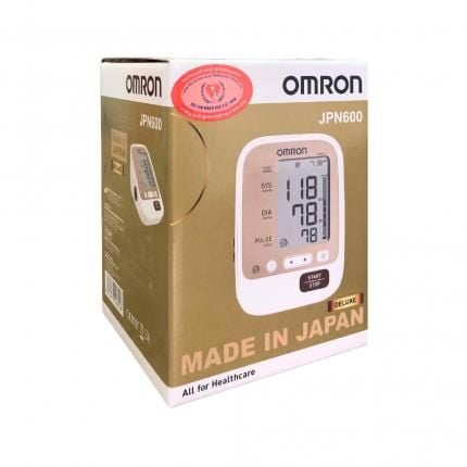  Máy đo huyết áp bắp tay tự động Omron JPN600 công nghệ IntelliWrap, hiển thị kết quả trung bình của 3 lần đo cuối 
