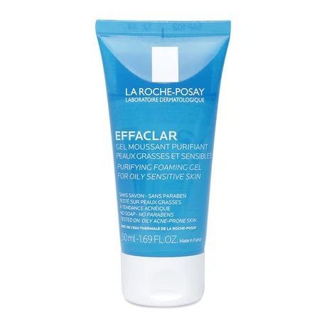  Gel Rửa Mặt La Roche-Posay Dành Cho Da Dầu, Nhạy Cảm 50ml Effaclar Purifying Foaming Gel For Oily Sensitive Skin 