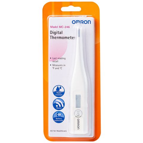  Nhiệt kế điện tử Omron MC-246 đo nhiệt độ cho trẻ khi sốt 