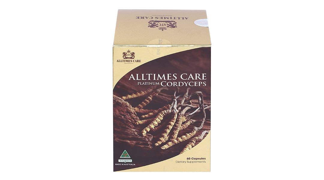  Viên uống Alltimes Care Platinum Cordyceps tăng cường sức khoẻ, nâng cao sức đề kháng (60 viên) 