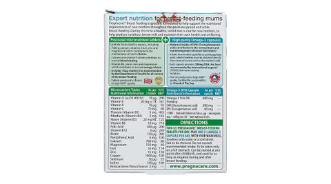  Viên uống Pregnacare Breast Feeding Vitabiotics bổ sung vitamin và khoáng chất cho phụ nữ cho con bú (6 vỉ x 14 viên) 