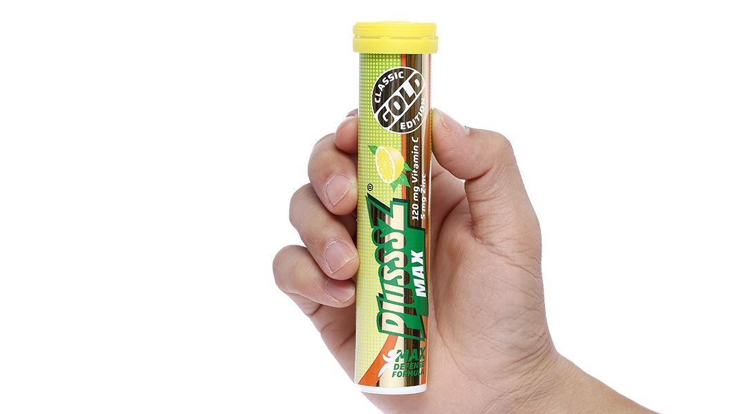  Viên sủi Plusssz Gold Max vị chanh bổ sung vitamin và khoáng chất cho cơ thể (20 viên) 