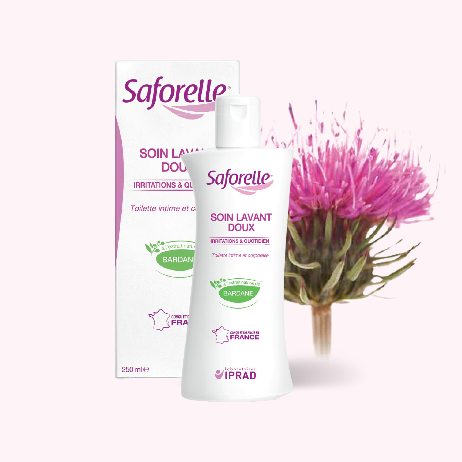  Gel rửa dịu nhẹ Saforelle Soin Lavant Doux vệ sinh cơ quan sinh dục ngoài và cơ thể cho da nhạy cảm (100ml) 