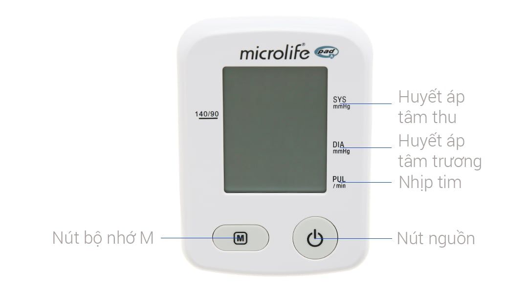  Máy đo huyết áp bắp tay tự động Microlife BP A2 Basic hỗ trợ đo huyết áp và nhịp tim 