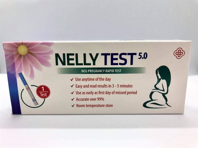  Que thử thai Nelly test hộp 1 que 