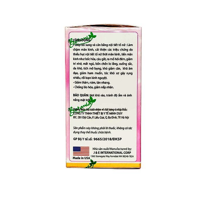  Viên uống BoniBeauty Hormone Balance Botania bổ sung và cân bằng nội tiết tố nữ (30 viên) 