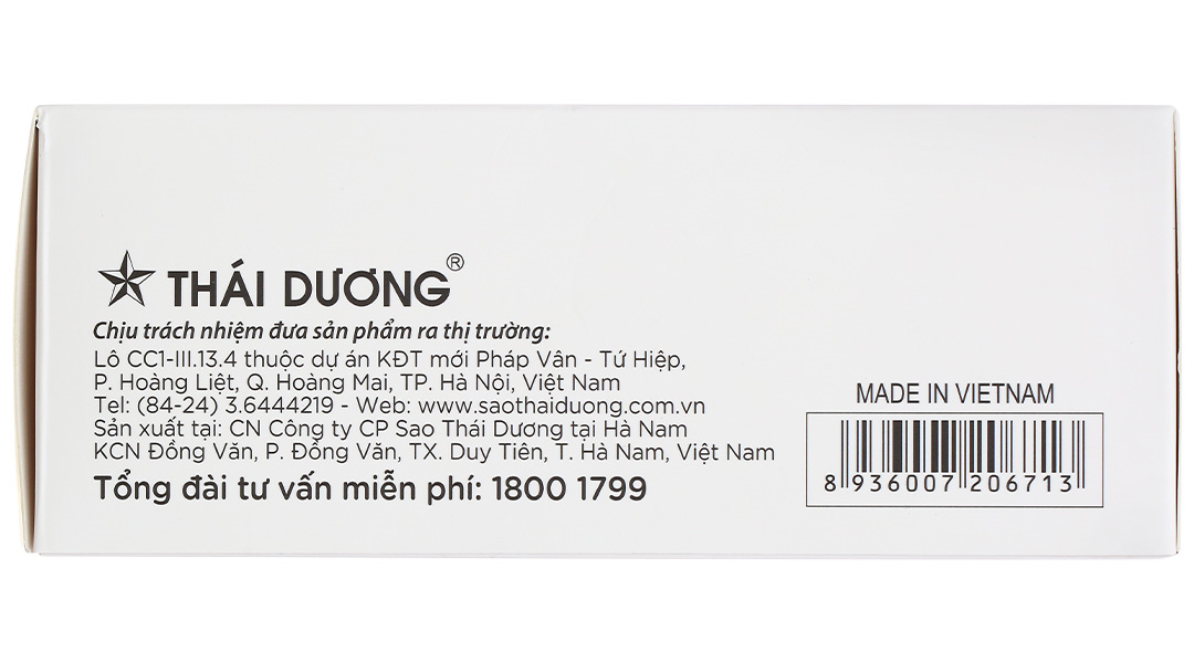  Dầu gội dược liệu Thái Dương 7 Plus không gàu, không ngứa, ngăn rụng tóc, giúp nhanh mọc tóc (250ml) 