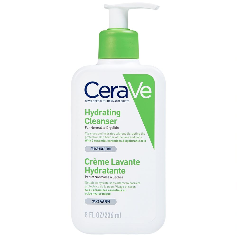  Sữa Rửa Mặt CeraVe Cho Da Thường Đến Khô 236ml Hydrating Cleanser 