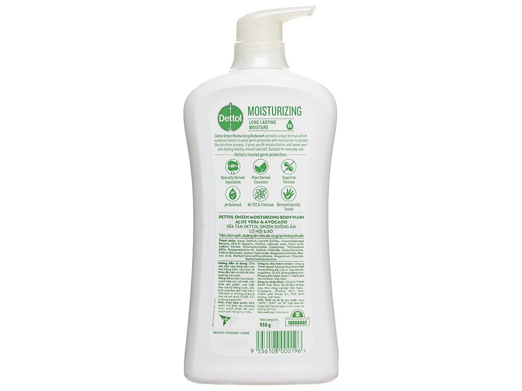  Sữa tắm Dettol hương lô hội và bơ dưỡng ẩm 950g 