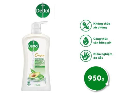  Sữa tắm Dettol hương lô hội và bơ dưỡng ẩm 950g 