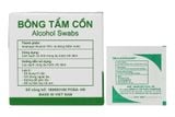  Bông tẩm cồn Alcohol Swabs Tanaphar làm sạch và khử trùng da trước khi tiêm (100 miếng) 