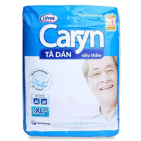  Tã Giấy Caryn Siêu Thấm size XL (hông 76 -130 cm) - 10 miếng 