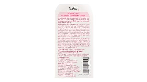  Kem xua muỗi Soffell hương hoa giúp chống muỗi trong suốt 10 giờ (60ml) 