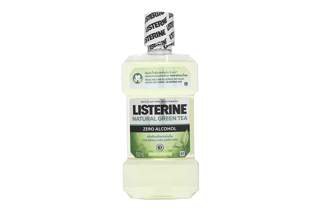  Nước súc miệng Listerine Green Tea bảo vệ răng miệng suốt 24 giờ (500ml) 