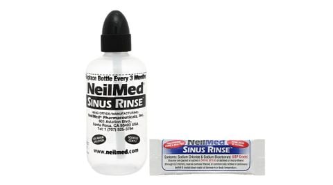  Bộ dụng cụ 1 bình + 10 gói bột rửa mũi NeilMed Sinus Rinse làm sạch và ngăn ngừa chứng viêm mũi dị ứng 