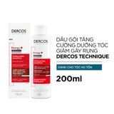  Dầu Gội Tăng Cường Dưỡng Tóc, Giảm Tóc Rụng Vichy Dercos Technique Energising Shampoo Targets Hairloss 200ml 