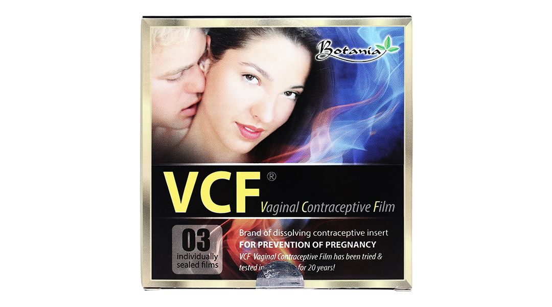  Màng phim tránh thai VCF Botania có khả năng diệt tinh trùng mỗi lần giao hợp (3 miếng) 