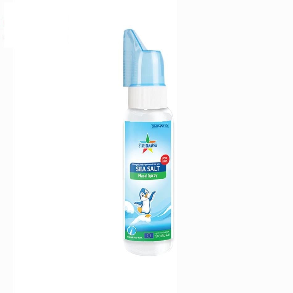  Dung dịch xịt vệ sinh mũi SEA SALT Nasal Spray Trẻ Em Star Danapha hộp 1 chai 80ml 
